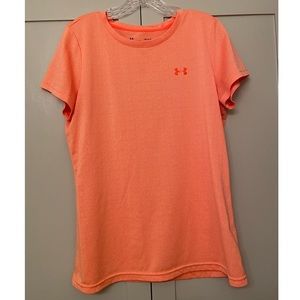 Orange Under Armour Athletic Shirt